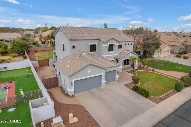 bird's eye view featuring a residential view