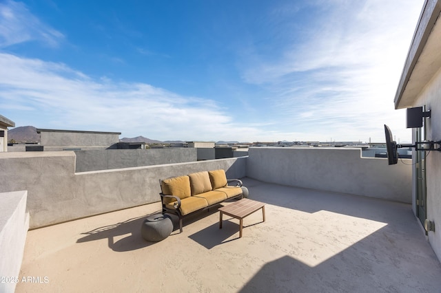 view of patio featuring outdoor lounge area