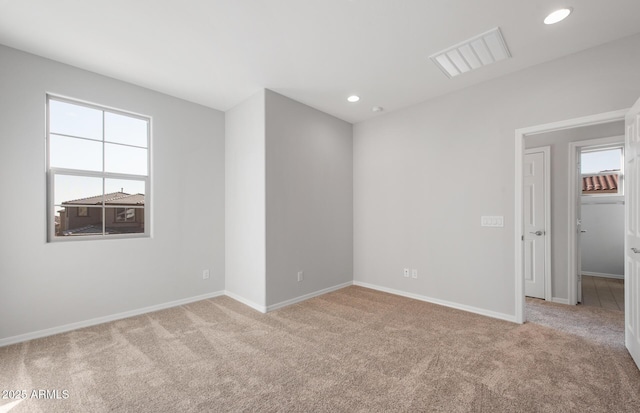 view of carpeted empty room