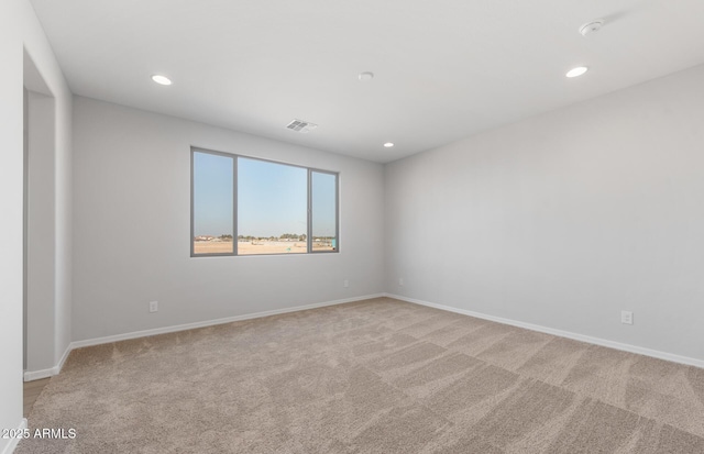 view of carpeted empty room