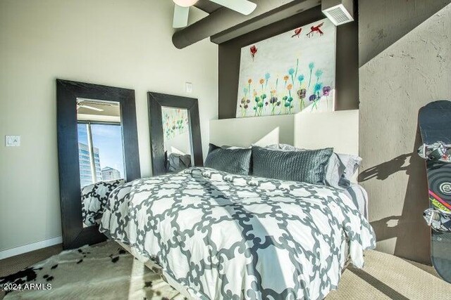 1 E Lexington Ave Unit 410, Phoenix, AZ 85012 - bedroom featuring a ceiling fan