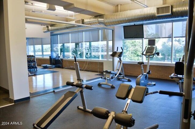 view of exercise room