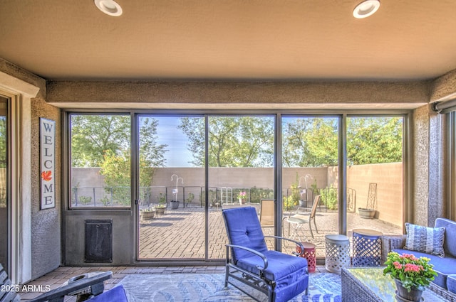 view of sunroom / solarium