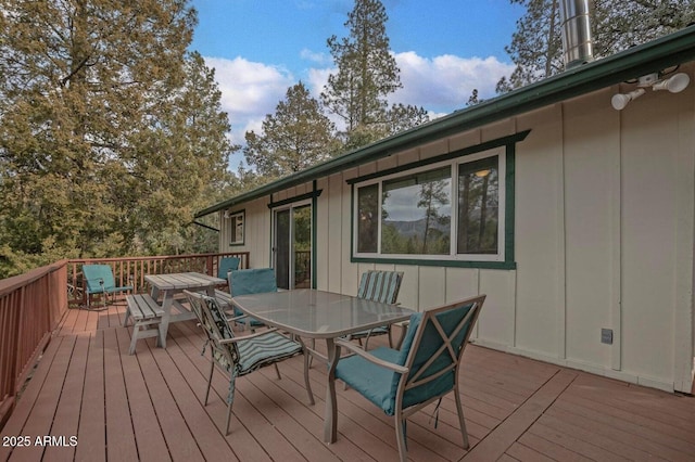 2974 N Vista Way, Payson, AZ 85541 - wooden terrace featuring outdoor dining space
