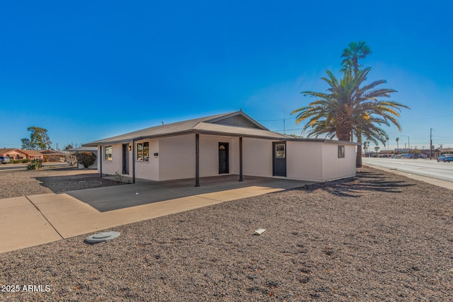 view of ranch-style home