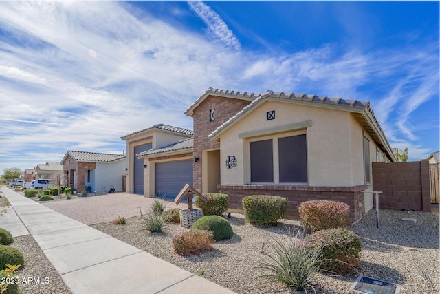 view of front of house featuring a garage