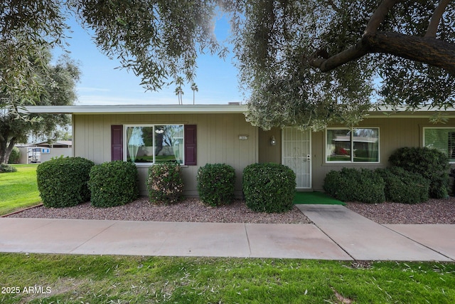 view of ranch-style home