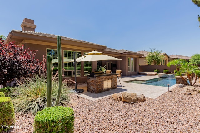 3654 E San Pedro Pl, Chandler, AZ 85249 - view of pool with a patio area and a fenced backyard
