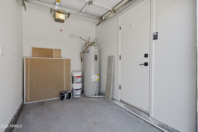 1881 E Kerby Farms Rd, Chandler, AZ 85249 - garage with electric water heater and a garage door opener