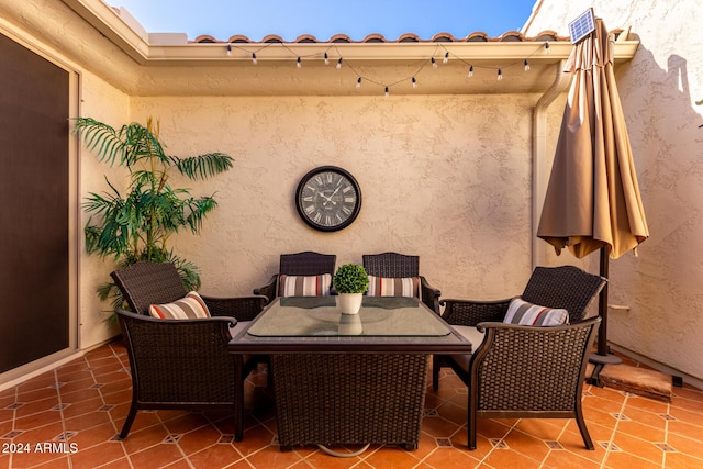 view of patio / terrace featuring outdoor dining space