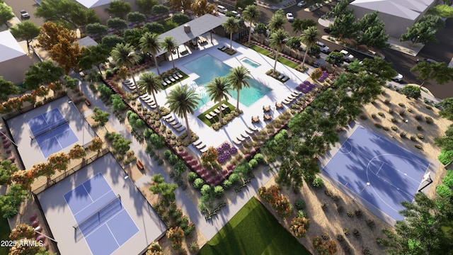 8128 E Paloma Ave, Mesa, AZ 85212 - drone / aerial view of a pool area