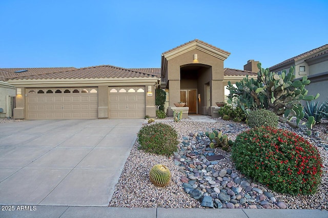 view of front of home featuring a garage