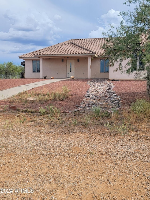 view of back of property