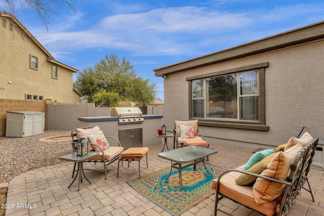 view of patio / terrace with grilling area