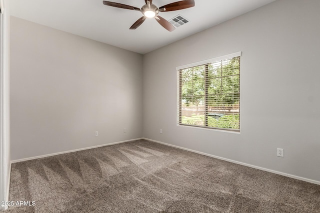 18719 E Pelican Ct, Queen Creek, AZ 85142 - carpeted spare room with ceiling fan and baseboards