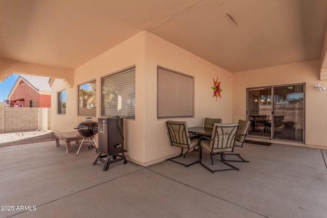 view of patio / terrace with fence