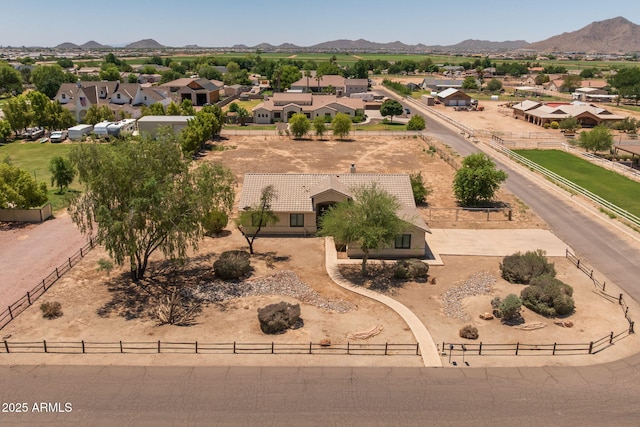 22201 E Vallejo St, Queen Creek, AZ 85142 - aerial perspective of suburban area with mountains
