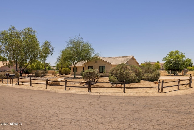 22201 E Vallejo St, Queen Creek, AZ 85142 - view of front of home with stucco siding and a tile roof