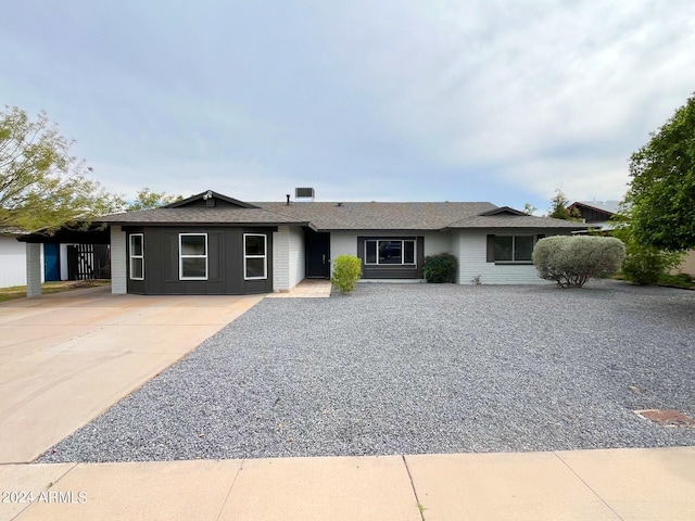 view of ranch-style house