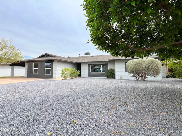 view of ranch-style home