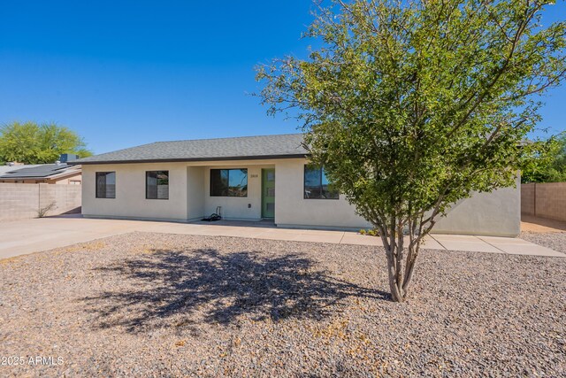 2818 E Villa Rita Dr, Phoenix, AZ 85032 - view of front of property with stucco siding and a patio area