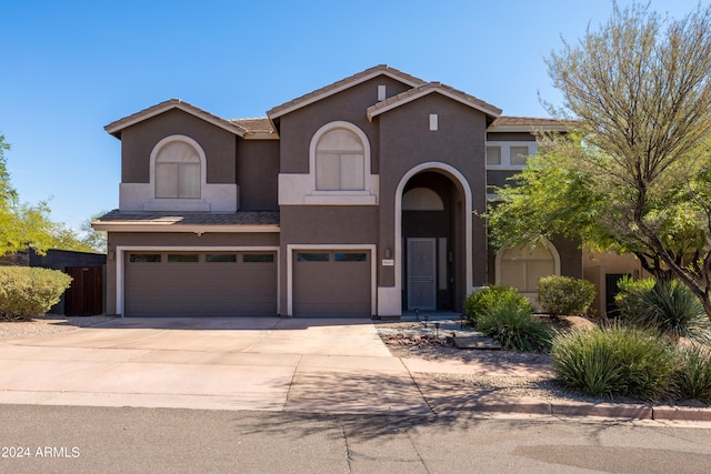 view of front of house featuring a garage