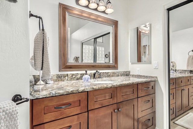 bathroom with vanity