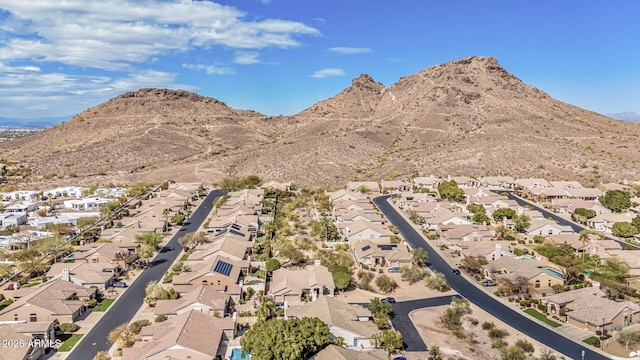 view of mountain feature with a residential view