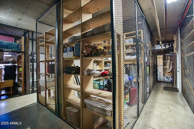 view of storage room