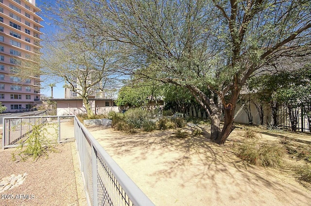 exterior space with fence