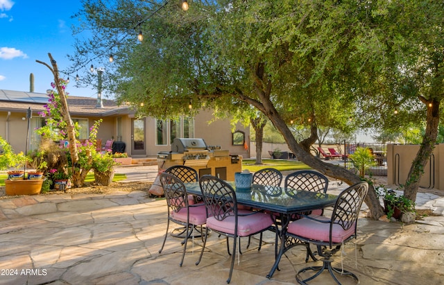 view of patio / terrace featuring grilling area