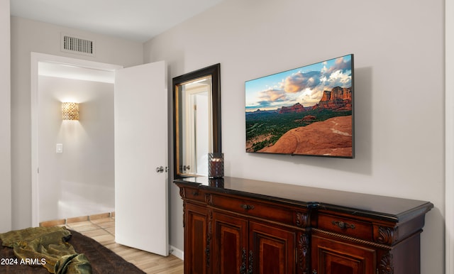 hallway featuring light hardwood / wood-style floors