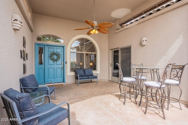 15746 E Sycamore Dr, Fountain Hills, AZ 85268 - view of patio / terrace featuring ceiling fan