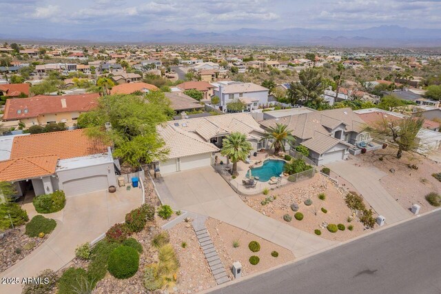 15746 E Sycamore Dr, Fountain Hills, AZ 85268 - aerial view with a mountain view and a residential view