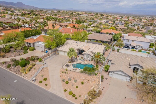15746 E Sycamore Dr, Fountain Hills, AZ 85268 - birds eye view of property with a residential view
