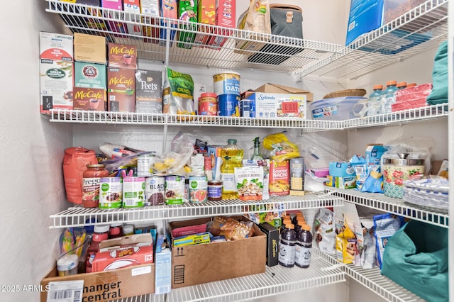 view of pantry