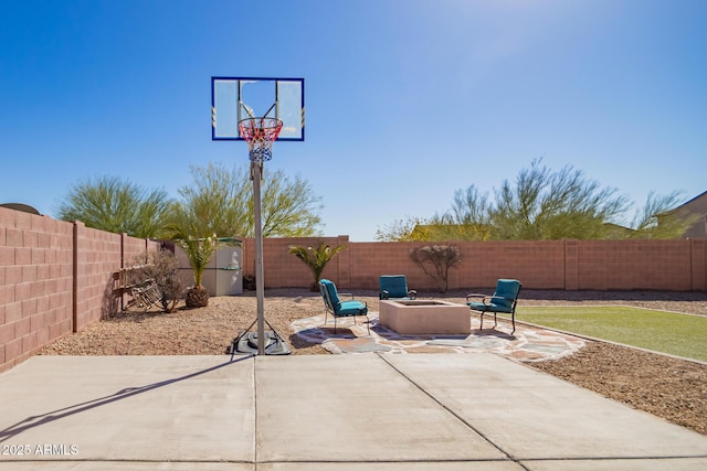 view of sport court