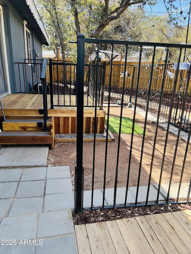 exterior space with fence