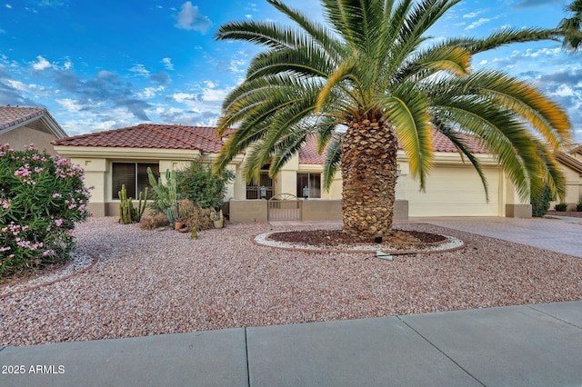 view of front of house featuring a garage