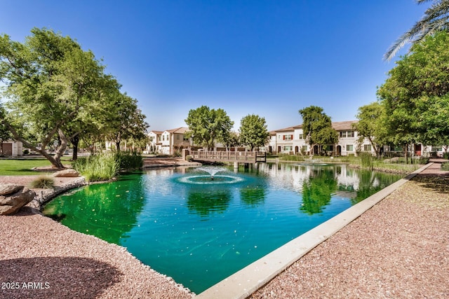 2631 S Sulley Dr Unit 104, Gilbert, AZ 85295 - view of swimming pool with a residential view and a water view