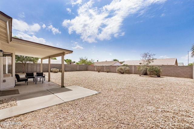 8103 E Dartmouth St, Mesa, AZ 85207 - fenced backyard featuring a patio area