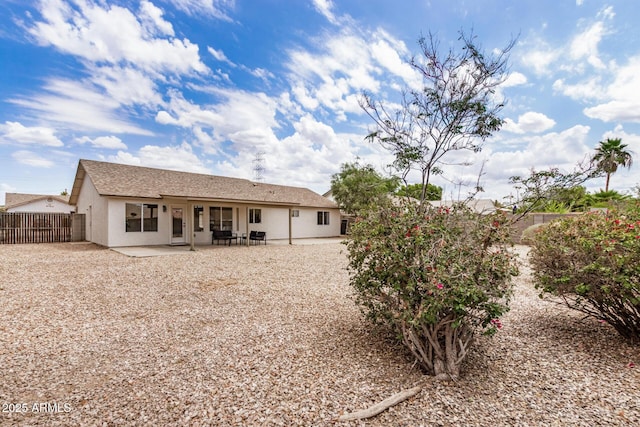 8103 E Dartmouth St, Mesa, AZ 85207 - back of house featuring a patio area and stucco siding