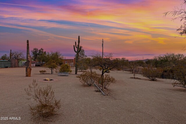 view of nature at dusk