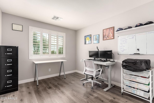 4142 E Sandy Way, Gilbert, AZ 85297 - office with light wood-style flooring and baseboards