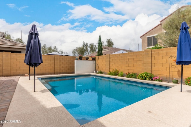 4142 E Sandy Way, Gilbert, AZ 85297 - view of pool with a fenced backyard and a patio