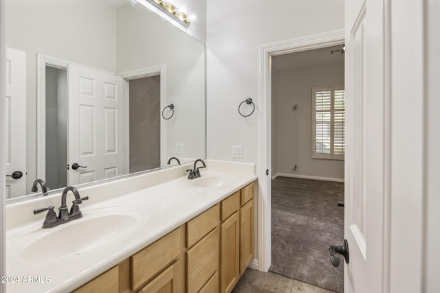 bathroom featuring vanity