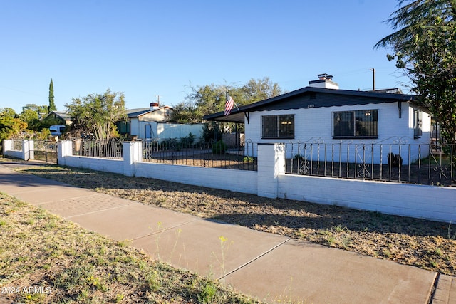 view of front of home