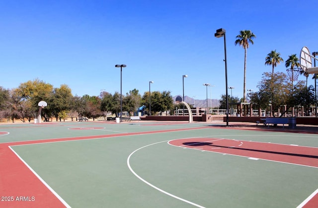 view of sport court