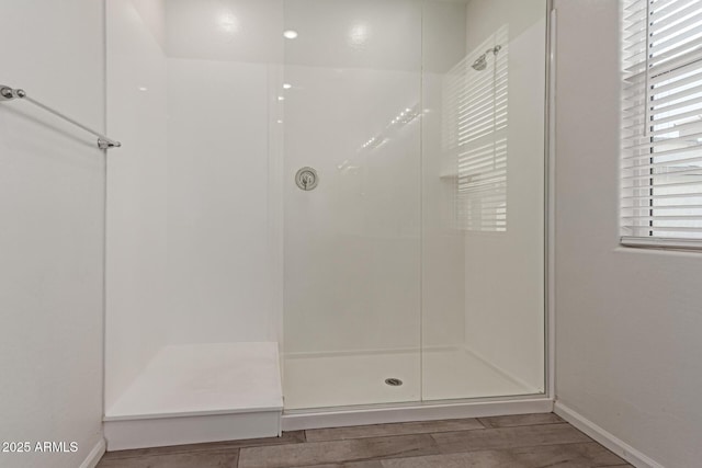 1857 W 22nd Ave, Apache Junction, AZ 85120 - full bath featuring wood finished floors, a walk in shower, and baseboards