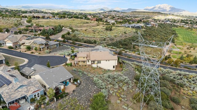 aerial view featuring a mountain view